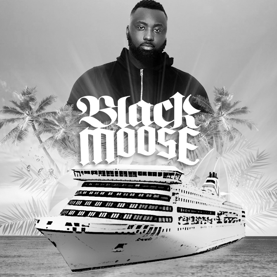 DJ Black Moose bakom skivorna