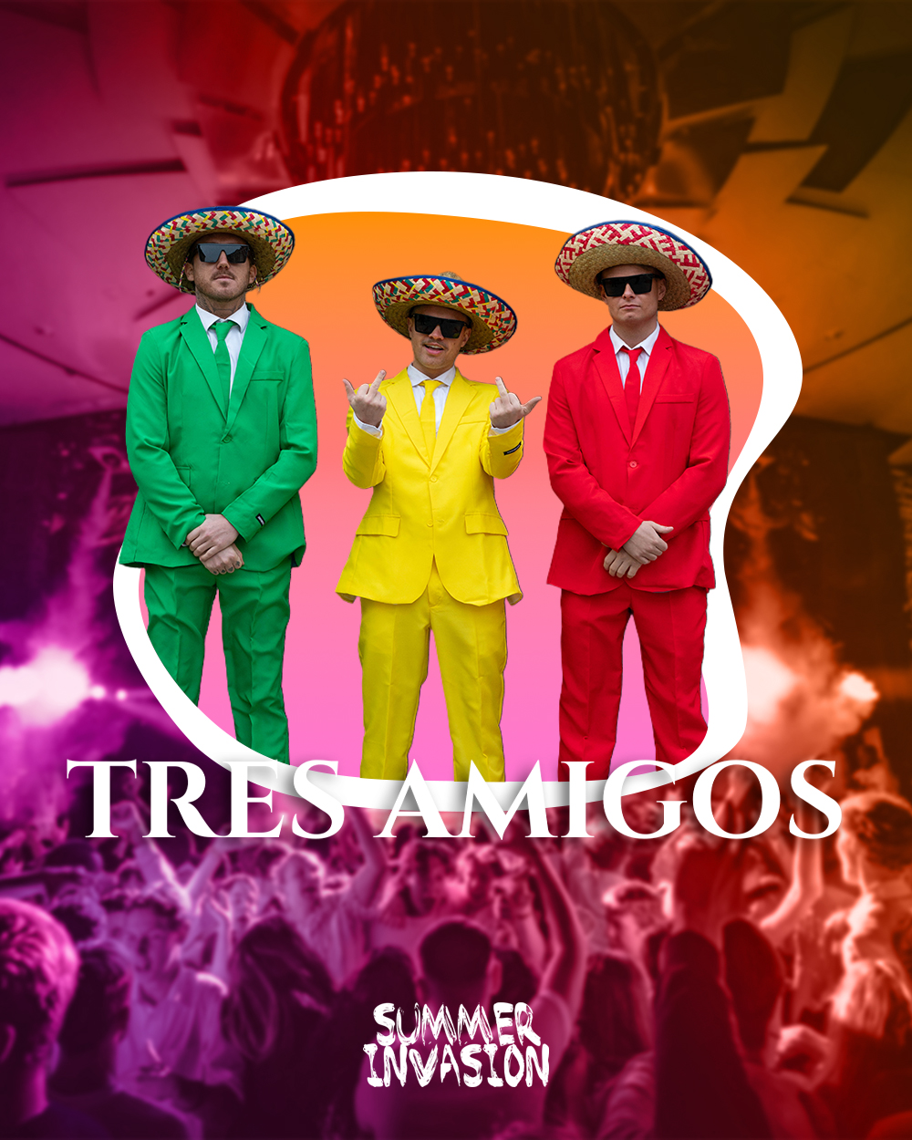 Tres Amigos på scen